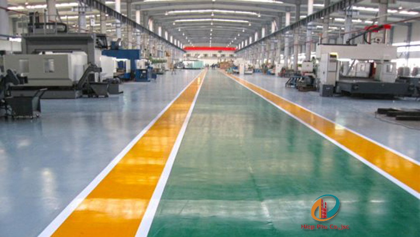 Nền Epoxy trong xây dựng nhà xưởng?